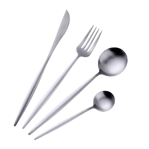 S.STEEL CUTLURY (POLISH) SET OF 4